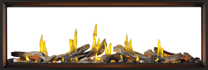 Napoleon Bbq TLV74LN2 Tall Linear Vector 74 See Through with Luminous Logs with Luminous Logs