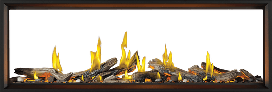 Napoleon Bbq TLV74LN2 Tall Linear Vector 74 See Through with Luminous Logs with Luminous Logs
