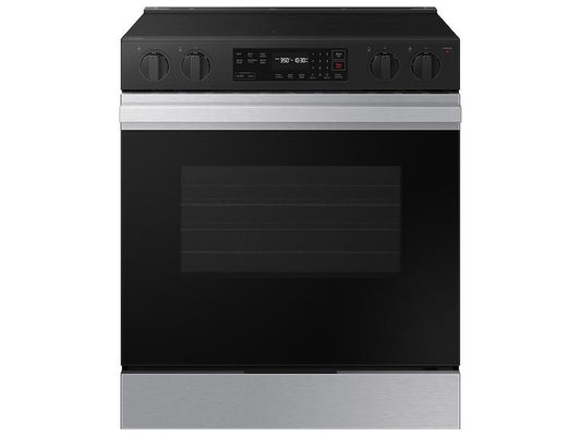 Samsung NSE6DG8100SR Bespoke 6.3 cu. ft. Smart Slide-In Electric Range with Precision Knobs in Stainless Steel