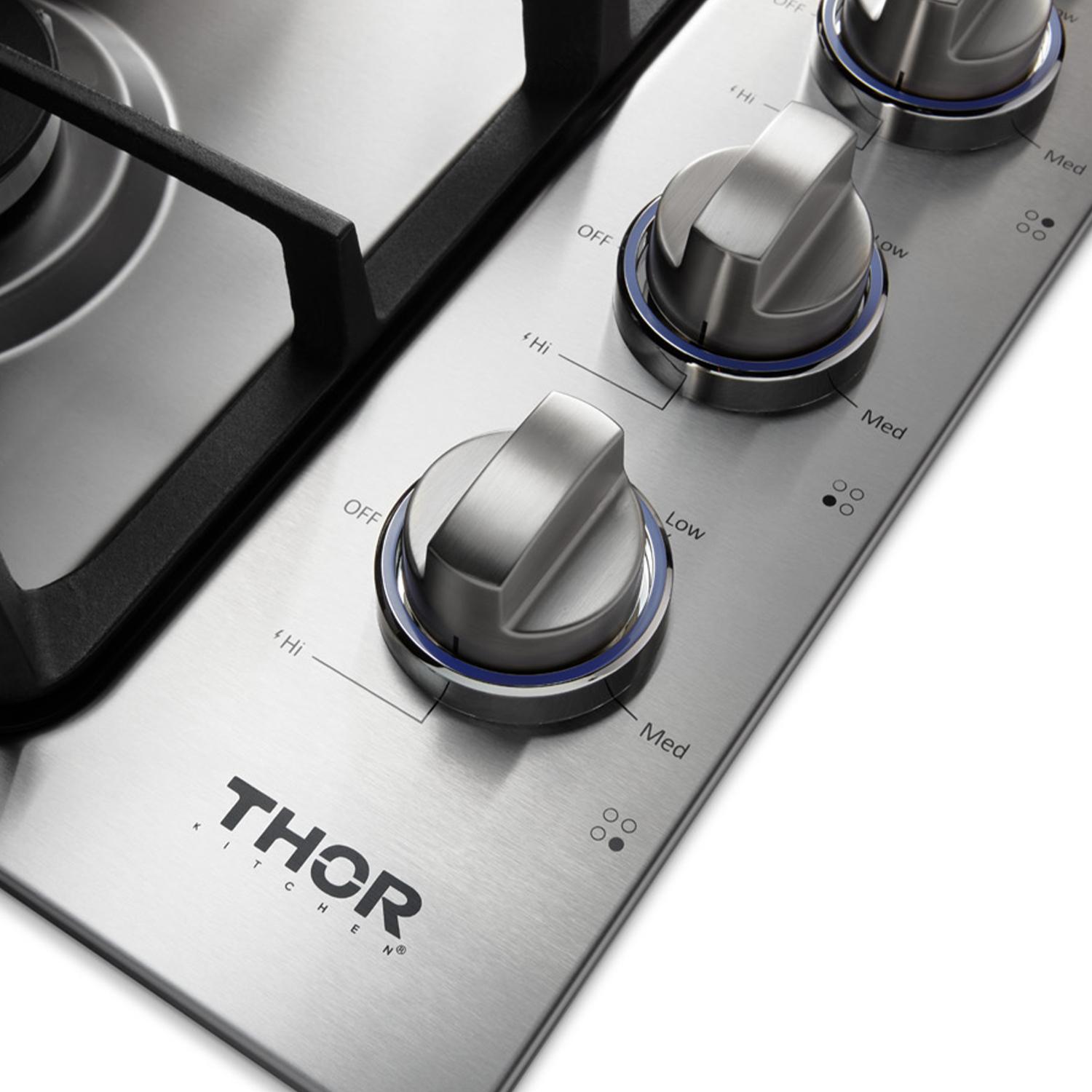 Thor Kitchen 30 Inch Professional Drop-in Gas Cooktop With Four Burners In Stainless Steel