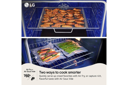 Lg LDEL7324YE 7.3 cu. ft. Smart Electric Double Oven Freestanding Range with ProBake Convection®, Air Fry & Air Sous Vide