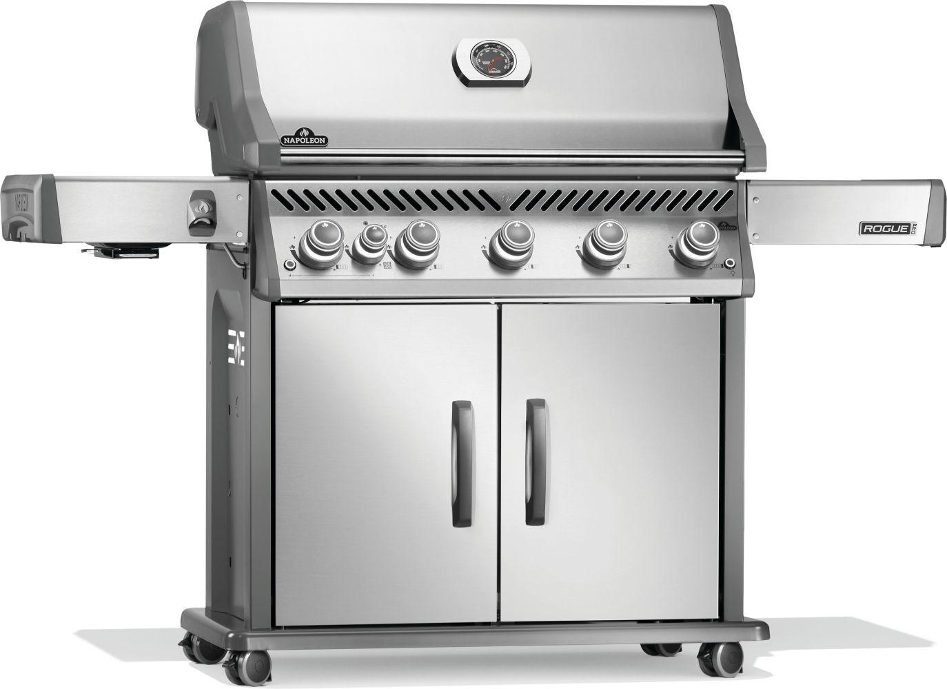 Napoleon Bbq RP625SIBNSS2 Rogue PRO 625 SIB with Infrared Side Burner , Natural Gas, Stainless Steel