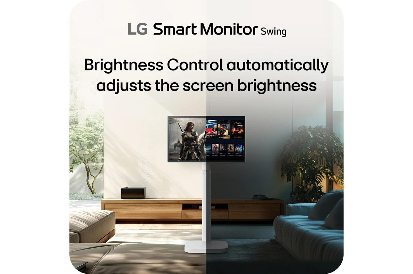 Lg 32U889SAW 32 Inch 4K UHD IPS Touchscreen Smart Monitor Swing with Rolling Stand