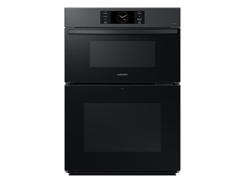 Samsung Bespoke 30" Microwave Combination Wall Oven with with Flex Duo™ in Matte Black Steel
