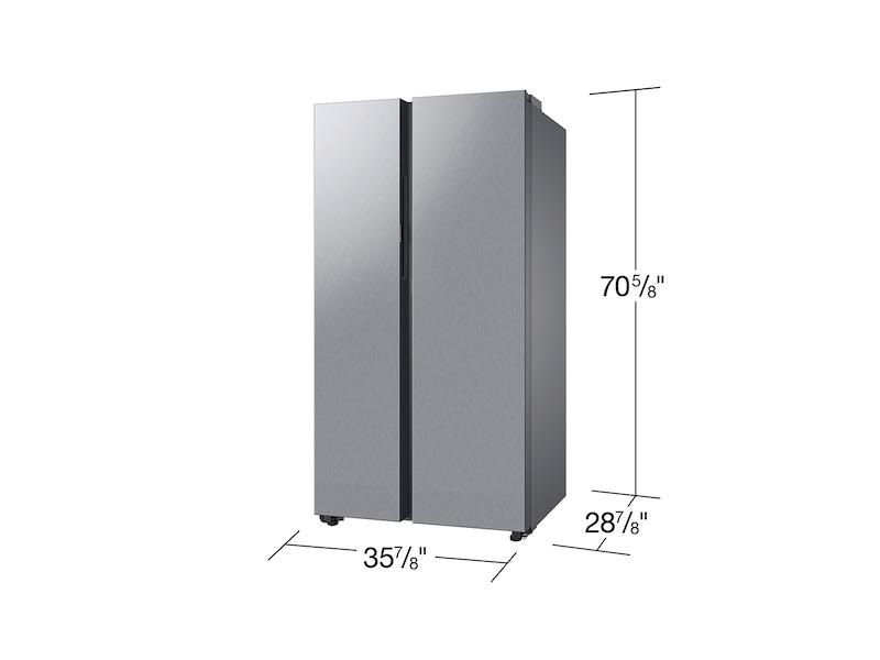 Samsung RS23CB7600QLAA Bespoke Counter Depth Side-by-Side 23 cu. ft. Refrigerator with Beverage Center™ in Stainless Steel