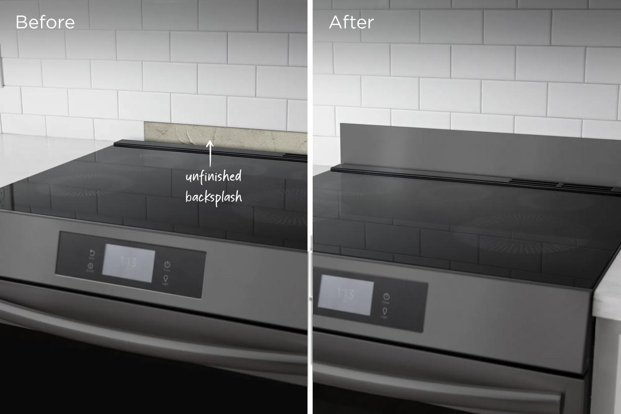 Frigidaire 11NBBKGDDS Front Control Range Black Stainless Steel Universal Backguard
