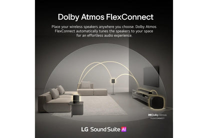 Lg H7 Sound Suite H7  Wireless Soundbar 9.1.6 Spatial Audio  Dolby Atmos FlexConnect Soundbar for TV
