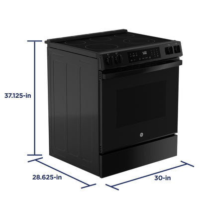 GRS500PVBB GE® ENERGY STAR® 30" Slide-In Electric Range with Crisp Mode