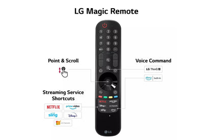 55QNED75URA LG 55 Inch Class QNED75 series LED 4K UHD Smart webOS 23 w/ ThinQ AI TV