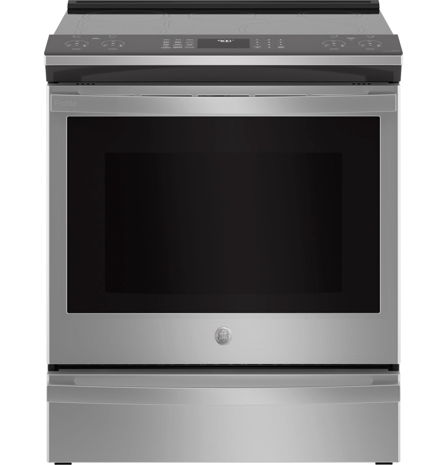 PHS93EYPFS GE Profile™ ENERGY STAR® 30" Smart Slide-In Fingerprint Resistant Front-Control Induction and Convection Range with No Preheat Air Fry