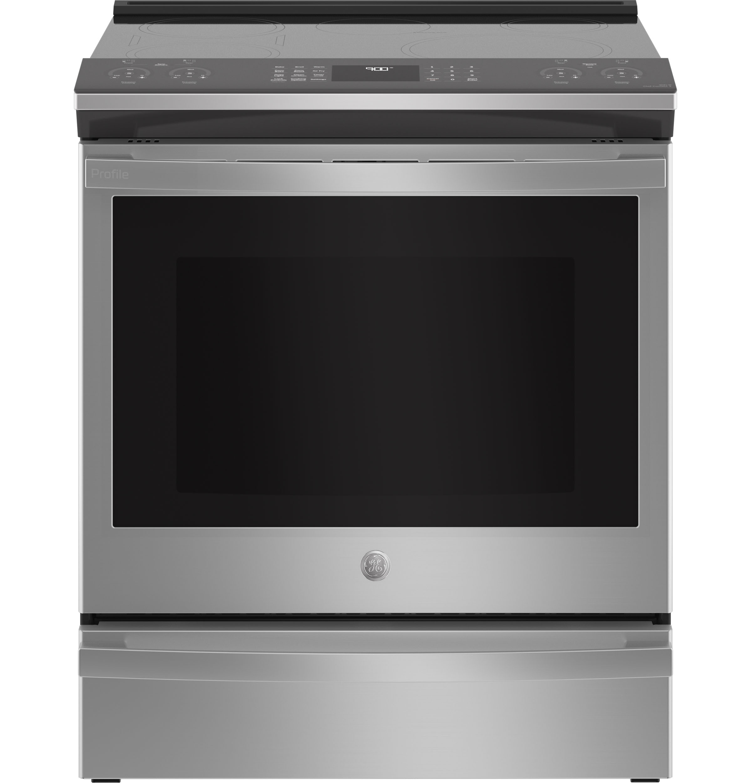 PHS93EYPFS GE Profile™ ENERGY STAR® 30" Smart Slide-In Fingerprint Resistant Front-Control Induction and Convection Range with No Preheat Air Fry