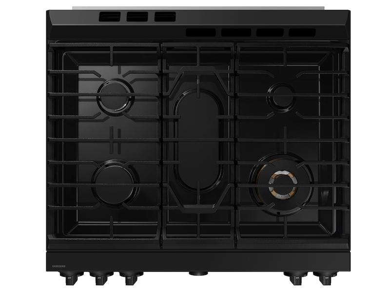 Samsung NSG6DG8500MT Bespoke 6.0 cu. ft. Smart Slide-In Gas Range with Air Sous Vide & Air Fry in Matte Black Steel