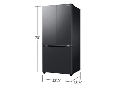 Samsung RF18A5101MT 18 cu. ft. Counter Depth 3-Door French Door Refrigerator in Matte Black Steel