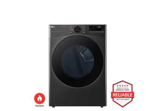 Lg DLGX4081B 7.4 cu. ft. Ultra Large Capacity Smart Front Load ENERGY STAR Gas Dryer with Sensor Dry & Steam Technology