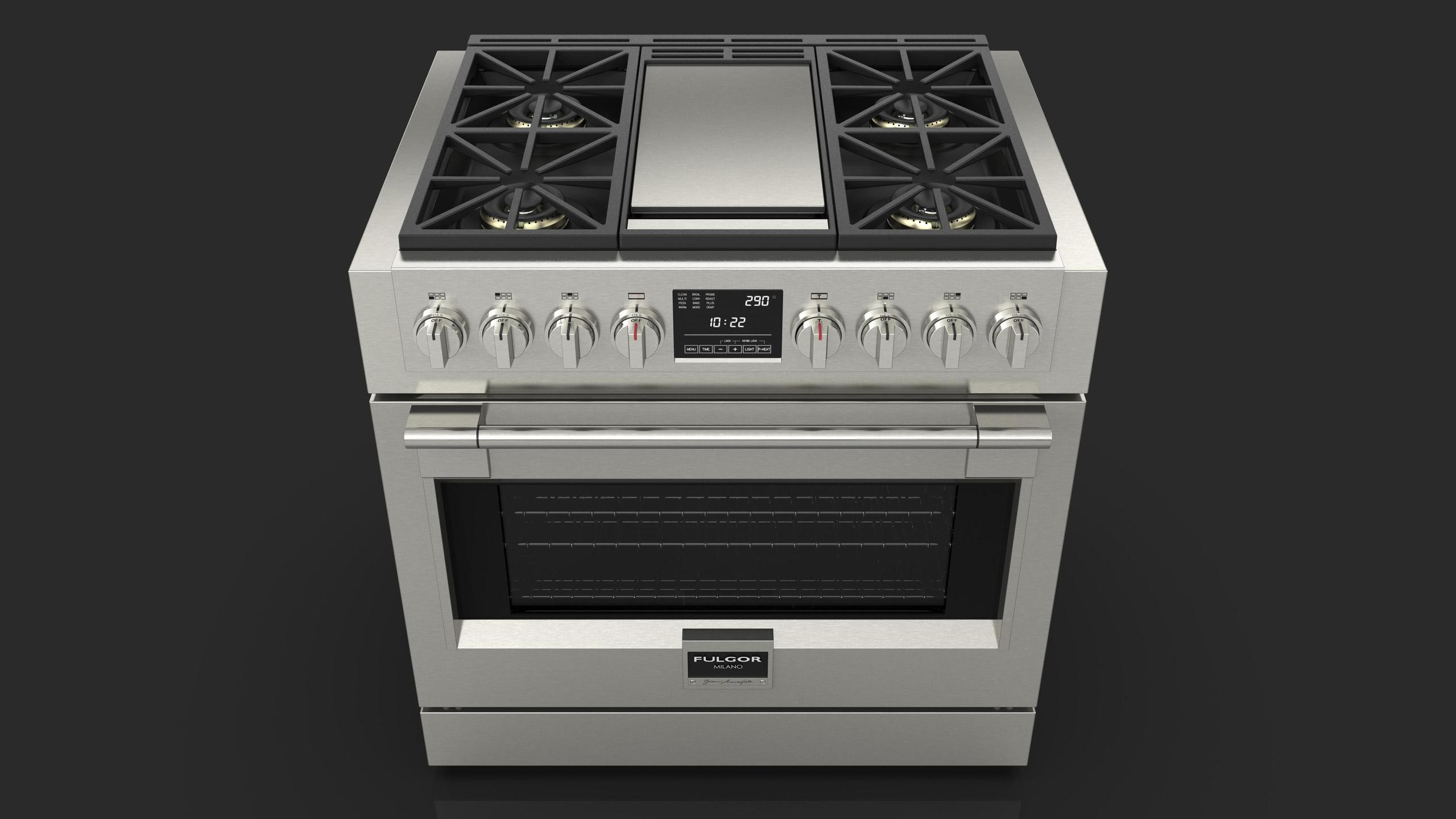 36 DUAL FUEL PRO RANGE WITH GRIDDLE