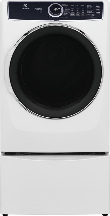 Electrolux ELFE7637AW Front Load Perfect Steam™ Electric Dryer with Balanced Dry™ and Instant Refresh - 8.0 Cu. Ft.