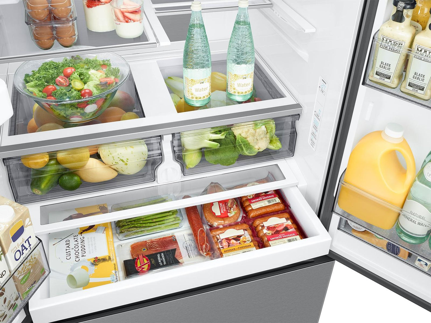 Samsung RF32CG5400SR Bespoke AI 3-Door French Door Mega Capacity  4 Types of Ice  31 cu.ft.