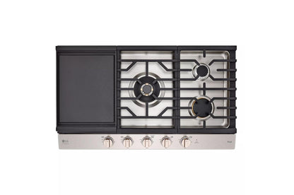 CBGS3628N LG STUDIO 36" UltraHeat™ Gas Cooktop with EasyClean®
