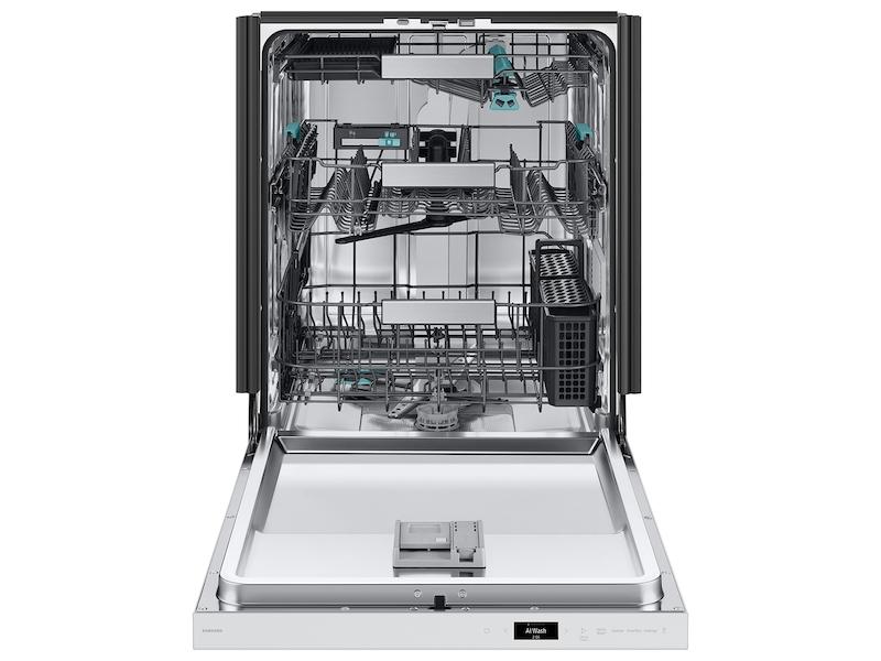 Samsung DW90F89T0U12 38 dBA Bespoke Smart Dishwasher with 3rd Rack Washing System in White Glass