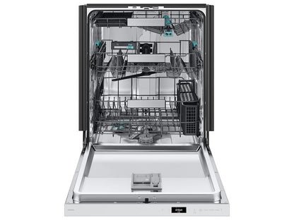 Samsung DW90F89T0U12 38 dBA Bespoke Smart Dishwasher with 3rd Rack Washing System in White Glass