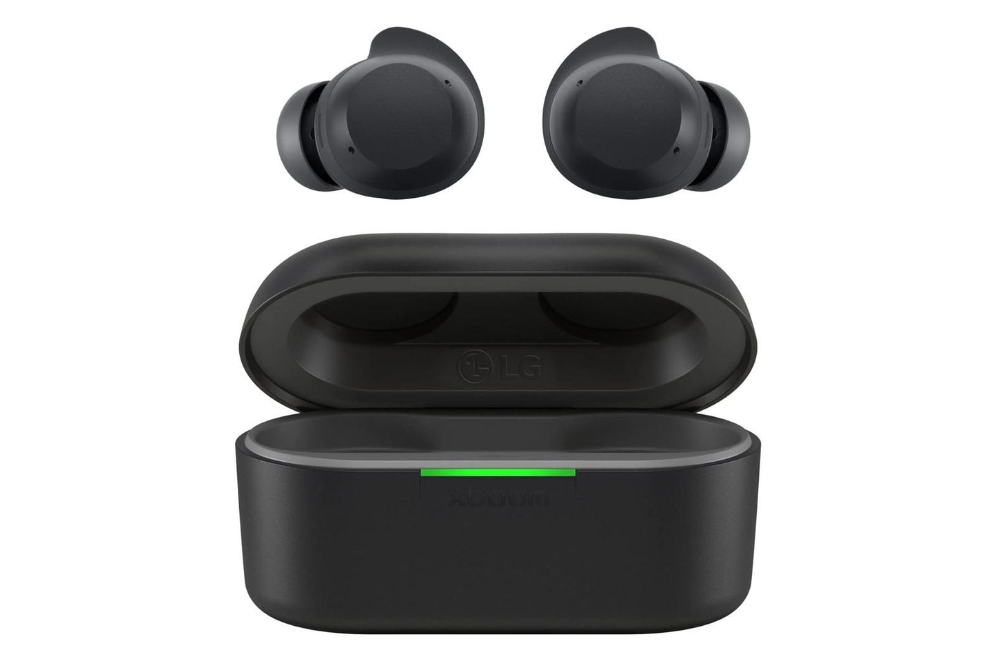 BUDSPLUSAUSALBK LG xboom Buds Plus by will.i.am  Bluetooth Earbuds  xboom Signature Sound with Bluetooth Transmitter, Black
