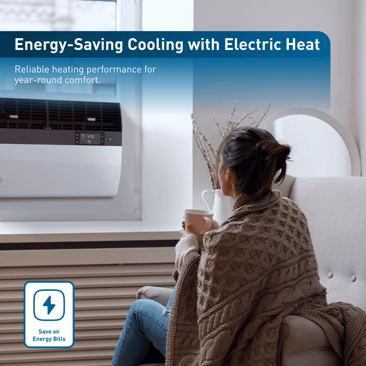 KEVL36B35A Friedrich K hl Inverter 36,000 BTU 230V Smart Window/Wall Air Conditioner with Electric Heat