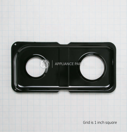 Ge Appliances WB34K10009 Gas Range Double Drip Pan - Right - Black Porcelain