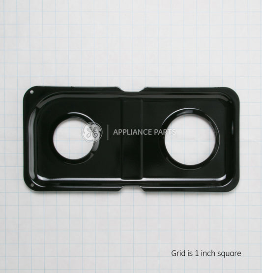 Ge Appliances WB34K10009 Gas Range Double Drip Pan - Right - Black Porcelain