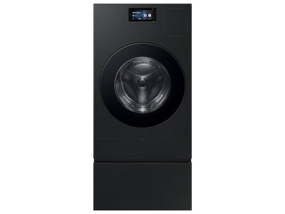 Samsung WE702NB Bespoke AI Laundry Combo™ Pedestal with Storage Drawer in Brushed Black