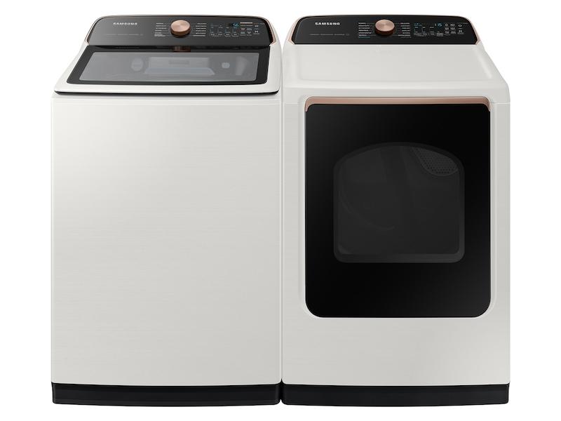 Samsung 7.4 cu. ft. Smart Electric Dryer with Steam Sanitize  in Ivory