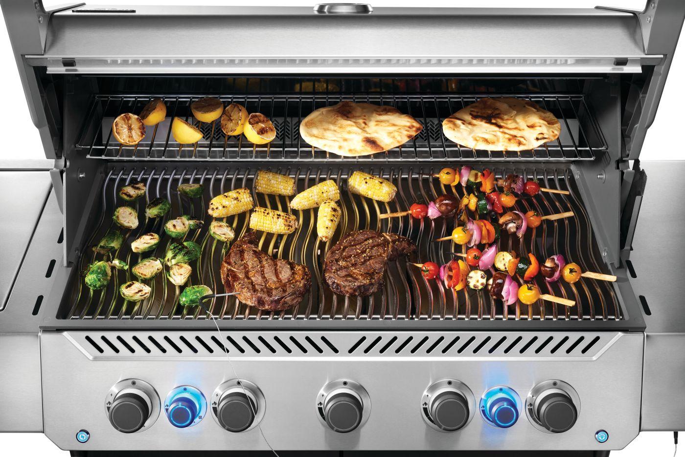 Napoleon Bbq P665VRSIBPSS Prestige 665 RSIB with Infrared Side and Rear Burner , Propane, Stainless Steel