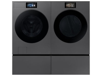 Samsung WE602NS Bespoke 27" Wide Laundry Pedestal with Storage Drawer in Dark Steel
