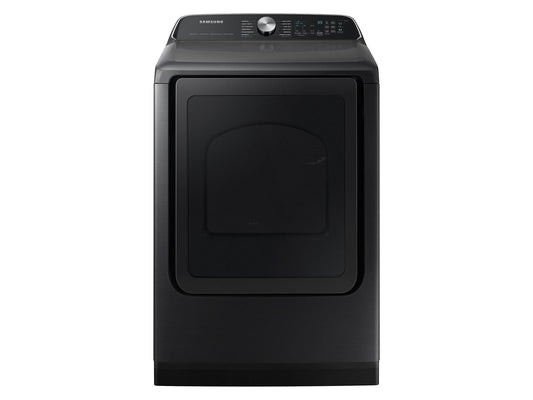 Samsung DVG55CG7100V 7.4 cu. ft. Smart Gas Dryer with Steam Sanitize+ in Brushed Black