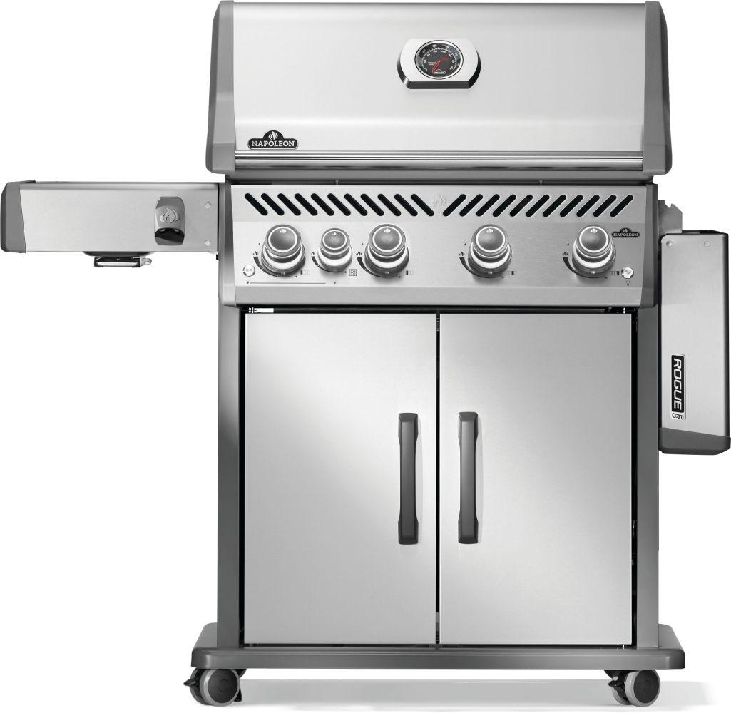 Napoleon Bbq RP525SIBNSS2 Rogue PRO 525 SIB with Infrared Side Burner , Natural Gas, Stainless Steel