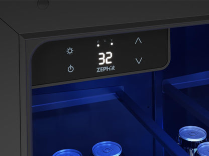 PRKB24C01AG Presrv Kegerator & Beverage Cooler, 24in Under Cabinet, SS+Glass, Reverse Door, 1 Zone