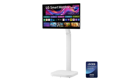 Lg 32U889SAW 32 Inch 4K UHD IPS Touchscreen Smart Monitor Swing with Rolling Stand