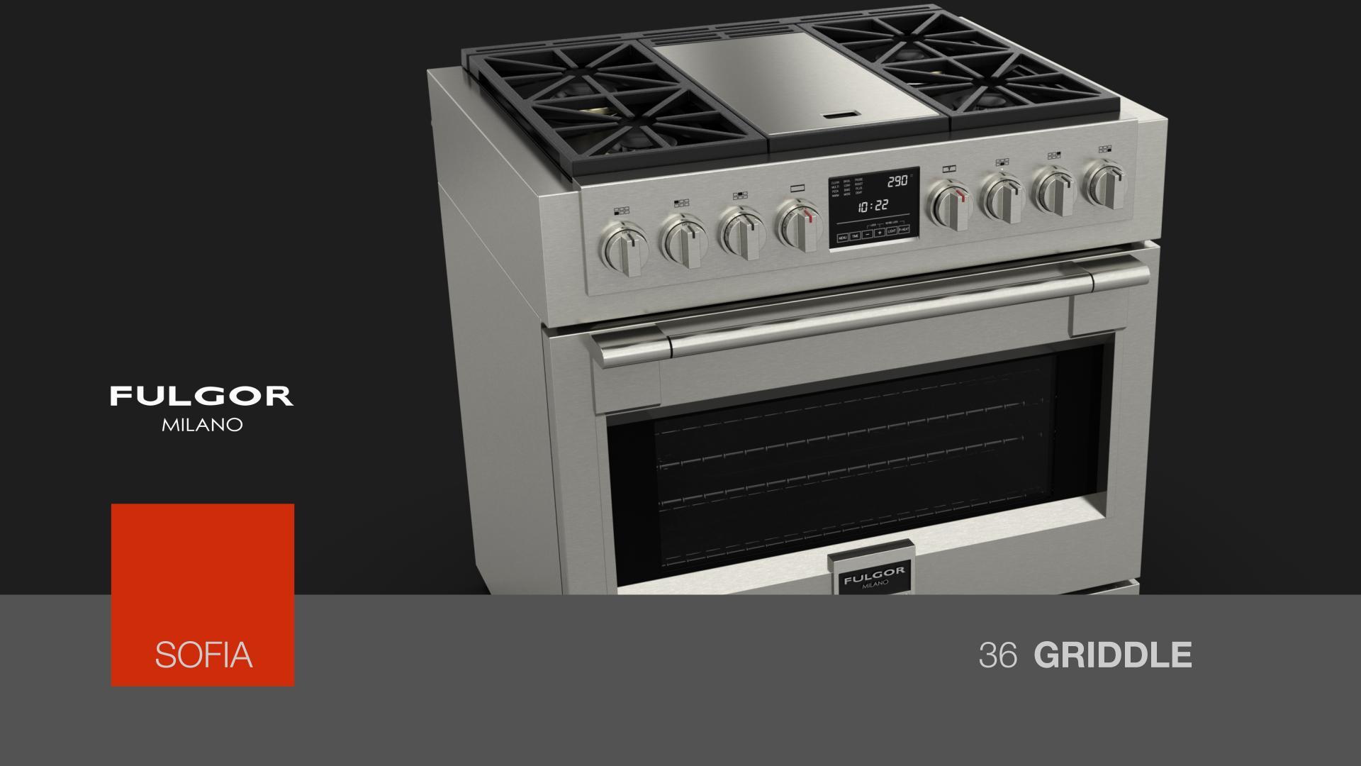 36 DUAL FUEL PRO RANGE WITH GRIDDLE