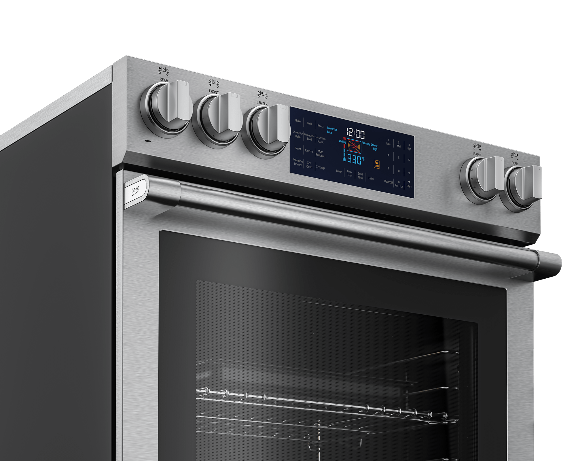 Beko SLER30432SS 30" Stainless Steel Slide-In Electric Range