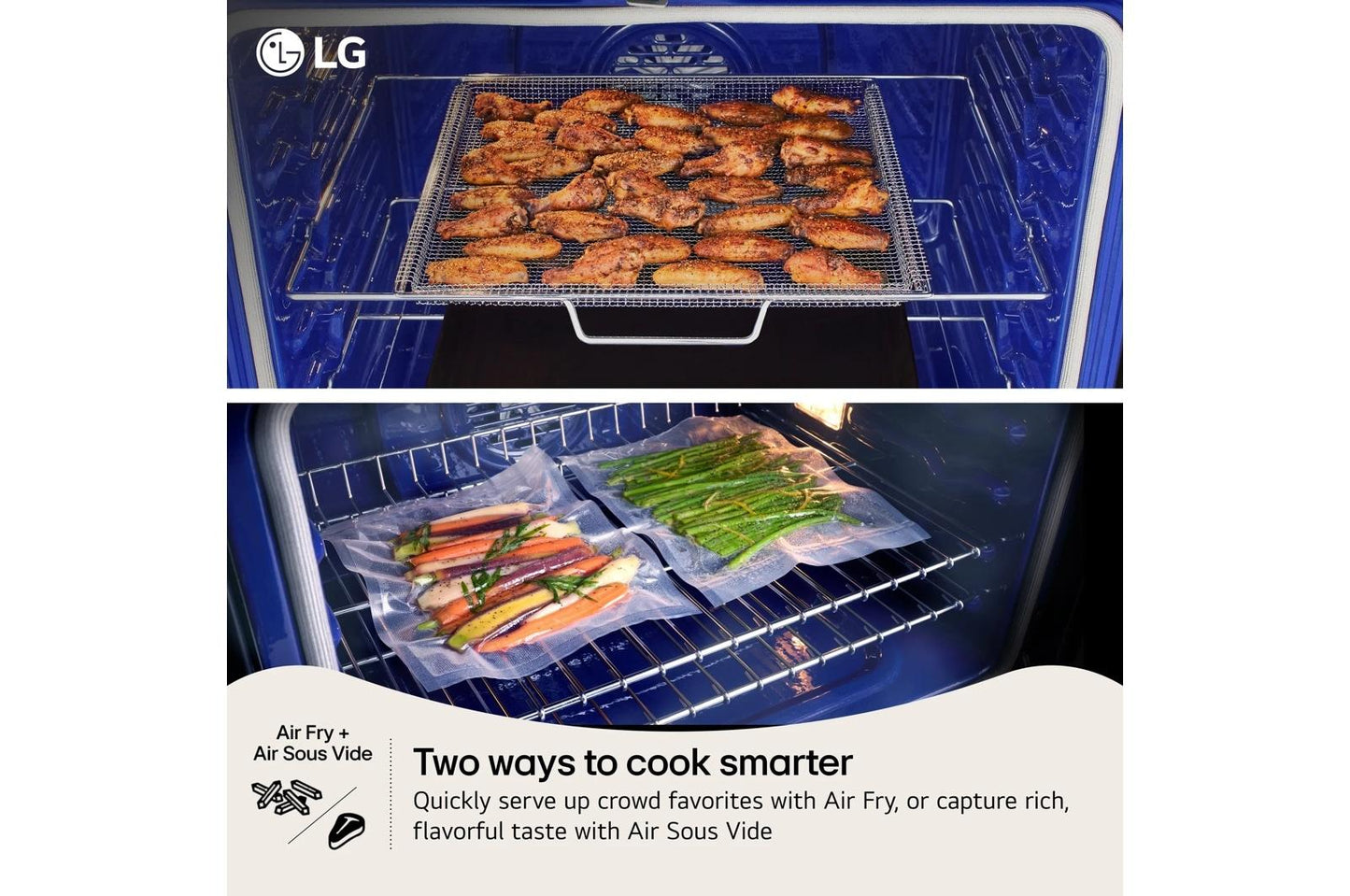 Lg LDGL6924Y 6.9 cu. ft. Smart Gas Double Oven Freestanding Range with ProBake Convection®, Air Fry & Air Sous Vide