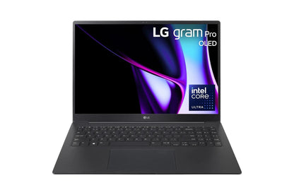 16Z90SPKAAB6U1 LG gram Pro 16 Inch OLED Thin and Lightweight Laptop, Intel® Evo™ Edition - AI-enabled Intel® Core™ Ultra 7 processor, Windows 11 Home, 16GB RAM, 1TB SSD, Black