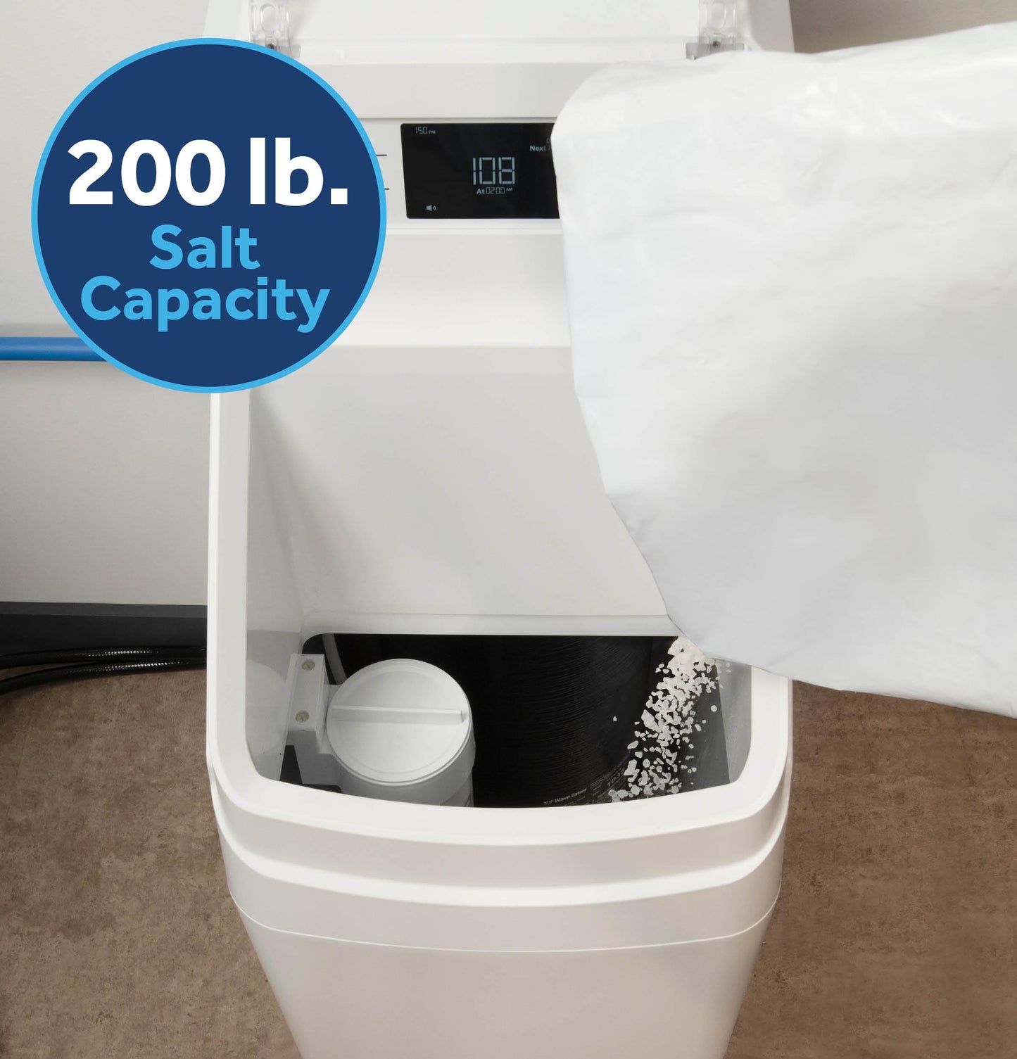 GXSH35W GE® Smart Water Softener 35,000 Grain Capacity