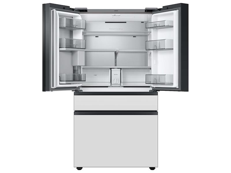 Samsung RF23BB890012 Bespoke Counter Depth 4-Door French Door Refrigerator (23 cu. ft.) with Family Hub™ in White Glass