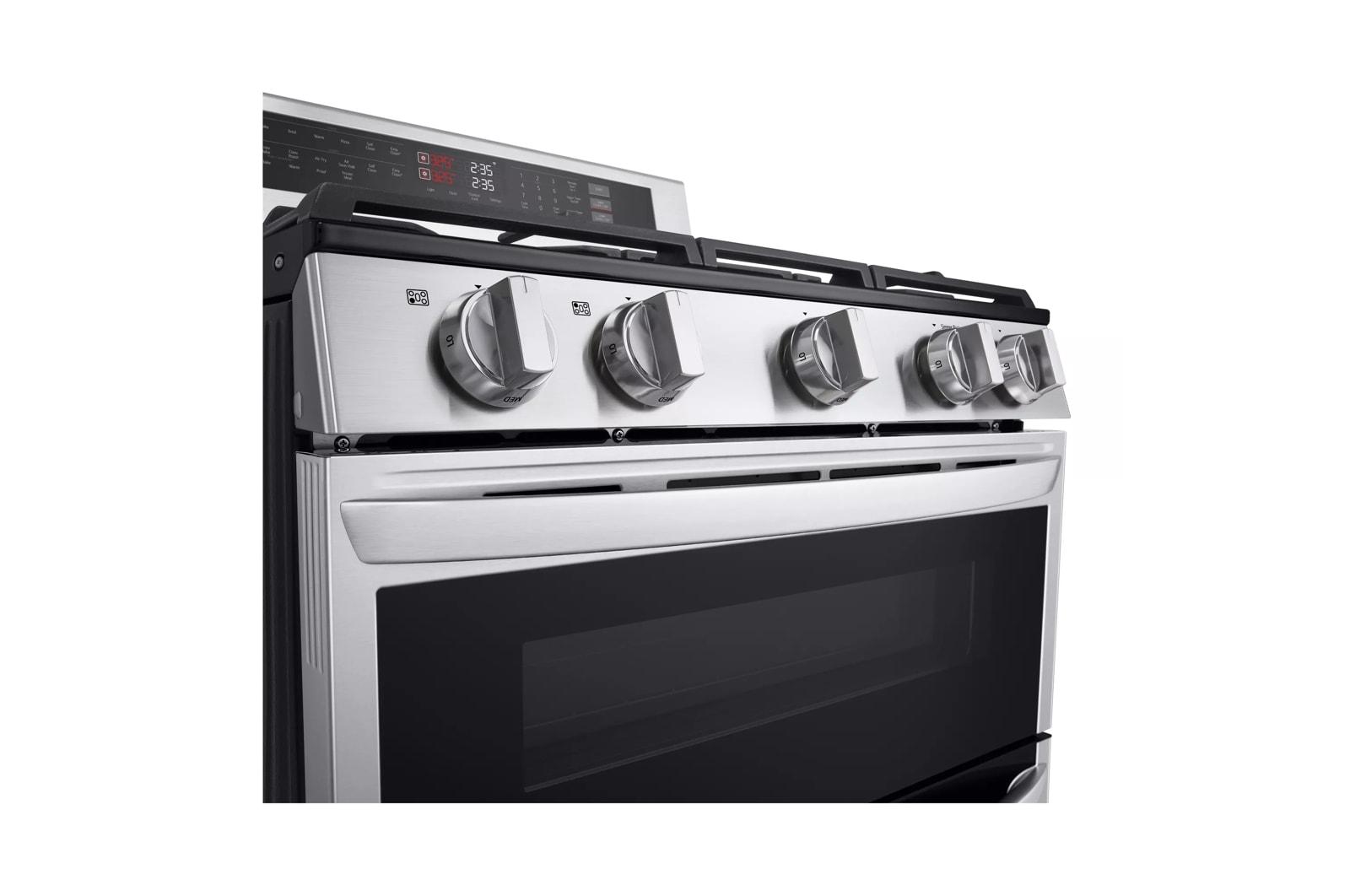 Lg LDGL6924S 6.9 cu. ft. Smart Gas Double Oven Freestanding Range with ProBake Convection®, Air Fry & Air Sous Vide