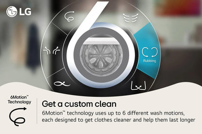 Lg WT7150CX 5.0 cu. ft. Mega Capacity Top Load Washer with TurboDrum™ Technology