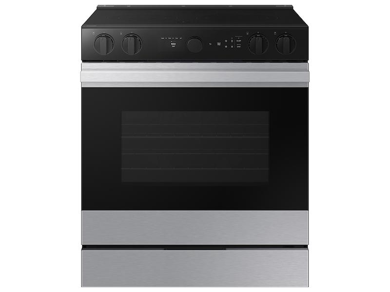 Samsung NSE6DG8700SR Bespoke 6.3 cu. ft. Smart Slide-In Electric Range with Smart Oven Camera & Illuminated Precision Knobs in Stainless Steel