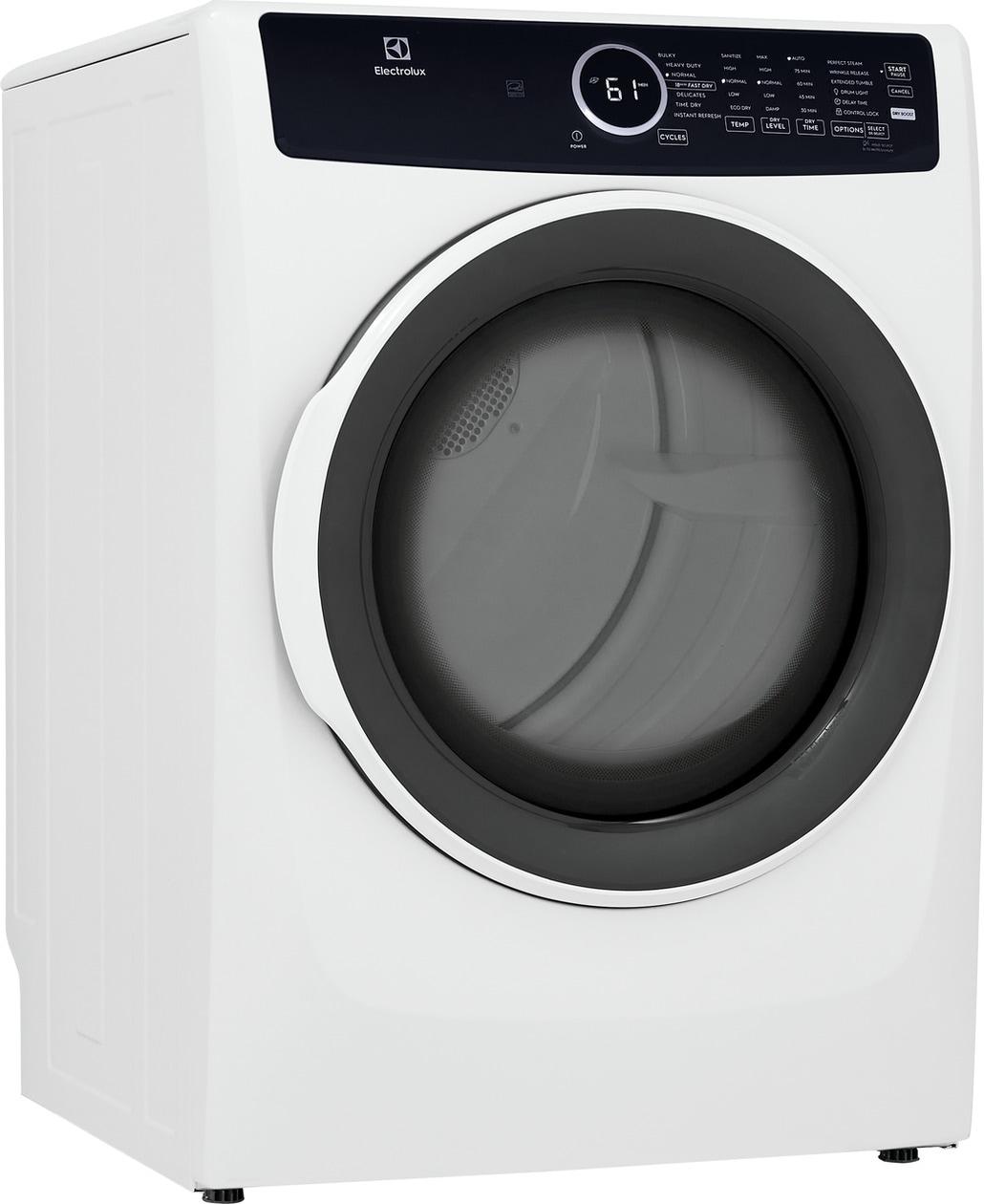 ELFE7437AW Electrolux Front Load Perfect Steam™ Electric Dryer with Instant Refresh - 8.0 Cu. Ft.