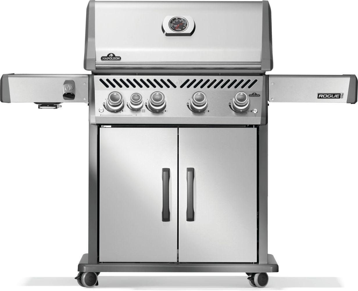 Napoleon Bbq RP525SIBNSS2 Rogue PRO 525 SIB with Infrared Side Burner , Natural Gas, Stainless Steel