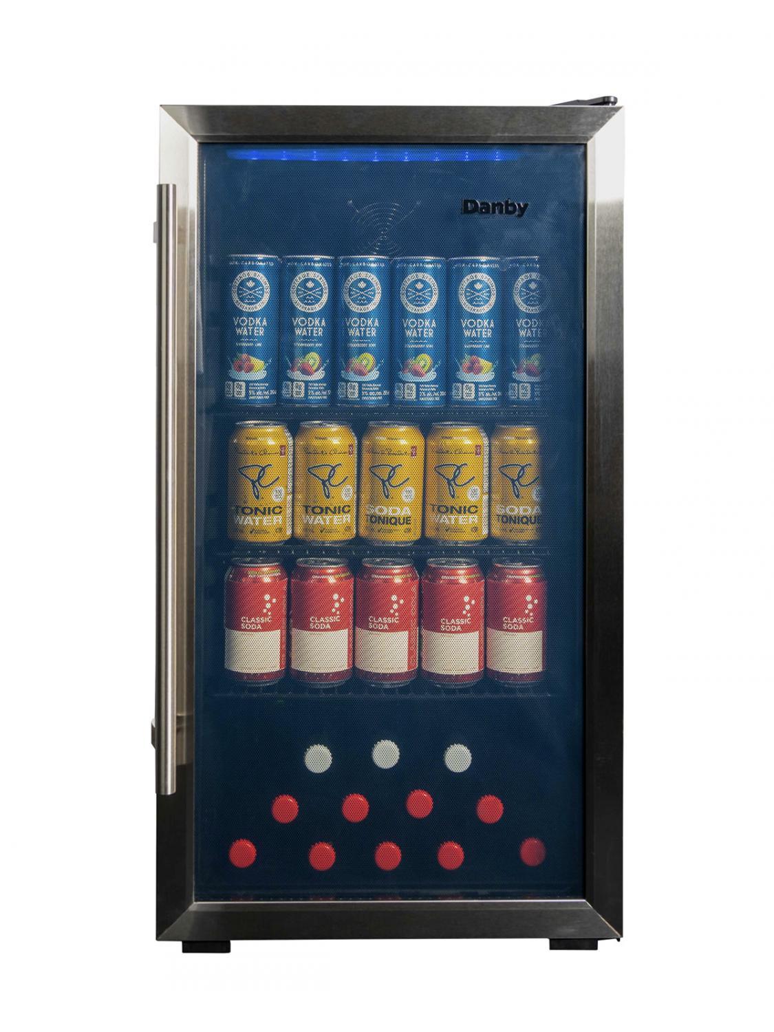 DBC117A2BSSDD6 Danby 3.1 cu. ft. Free-Standing Beverage Center in Stainless Steel