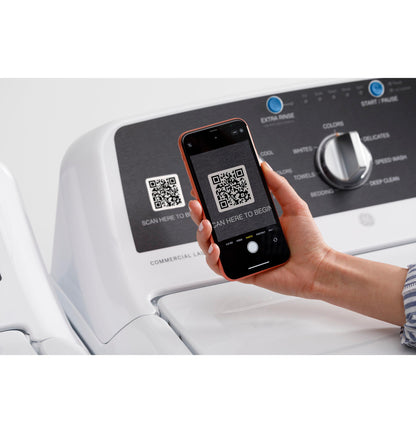 VTW525ASRWB GE® 4.2 cu. ft. Capacity Commercial Washer with Stainless Steel Basket, Built-In App Payment System SITE WIFI REQUIRED