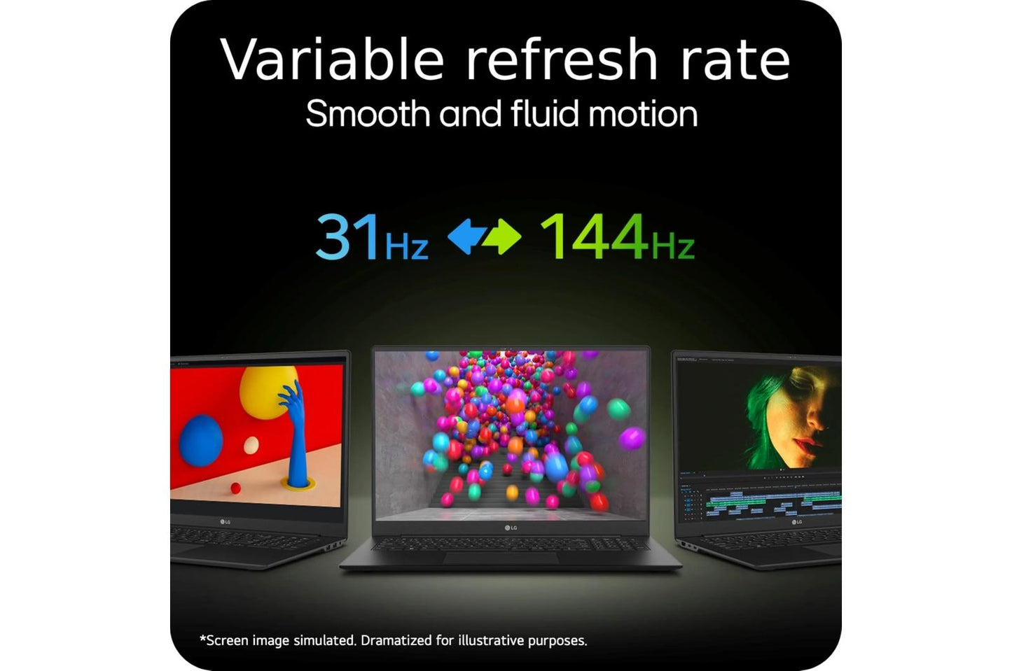 17Z90SPEADB9U1 LG gram Pro 17 Inch Thin and Lightweight Laptop, Intel® Evo™ Edition - AI-enabled Intel® Core™ Ultra 7 processor, NVIDIA RTX 3050, Windows 11 Home, 32GB RAM, 2TB (1TB x 2) SSD, Black